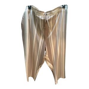 Torrid Tan Striped Drawstring Waist Casual Career Pants Size 5X NWOT
